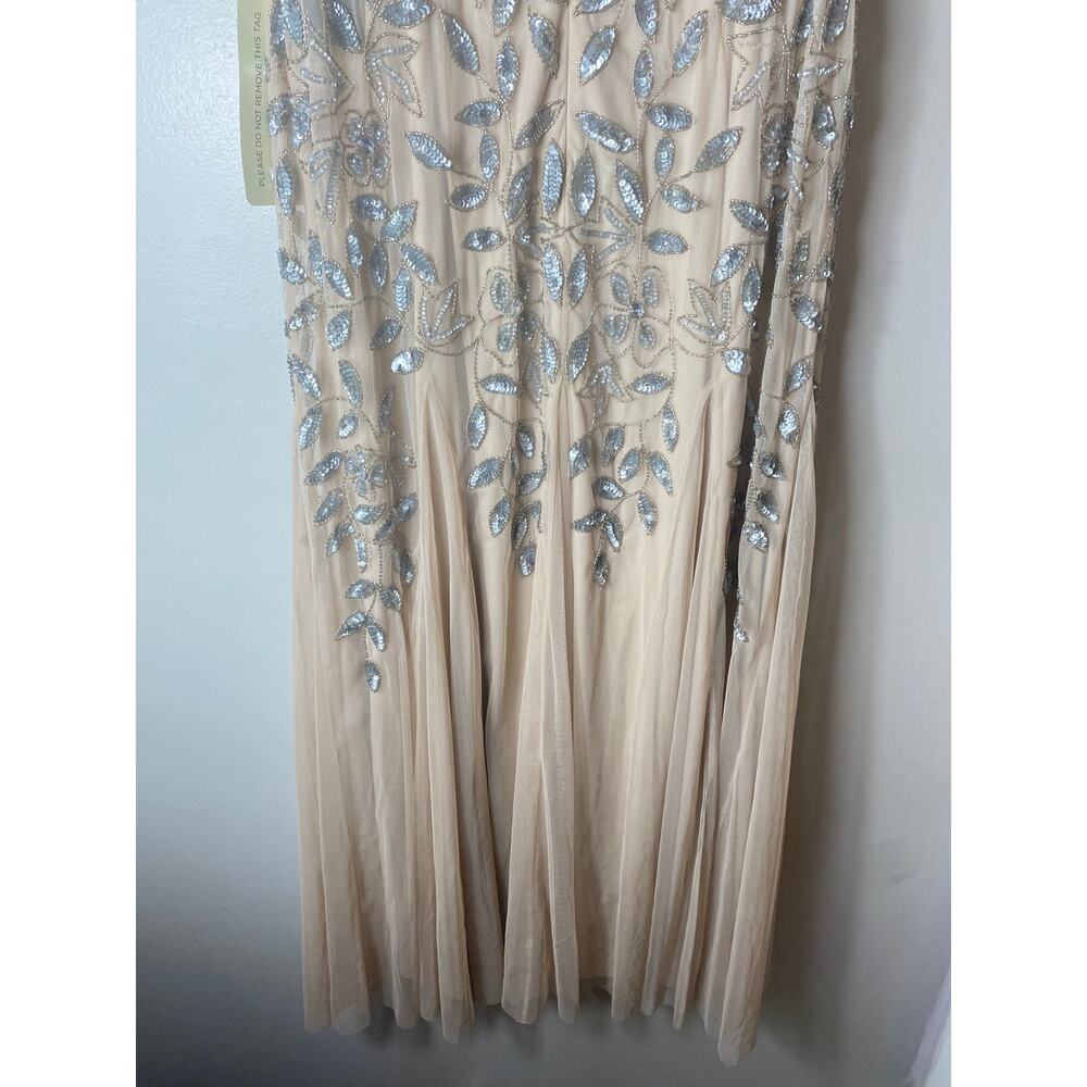NWT ADRIANNA PAPELL DRESS GOWN MOTHER OF THE BRIDE FORMAL EVENING WEDDING GUEST - Picture 13 of 16